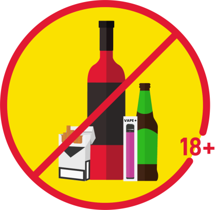 18 and over products only