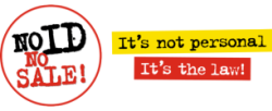 No ID No Sale logo