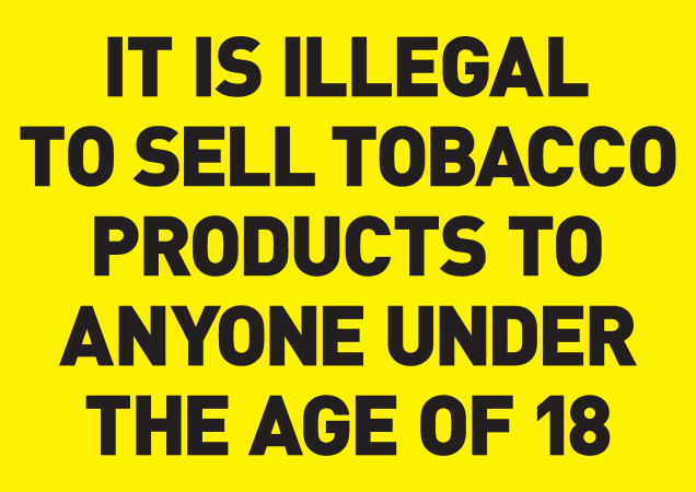 A3 Statutory Tobacco Notice